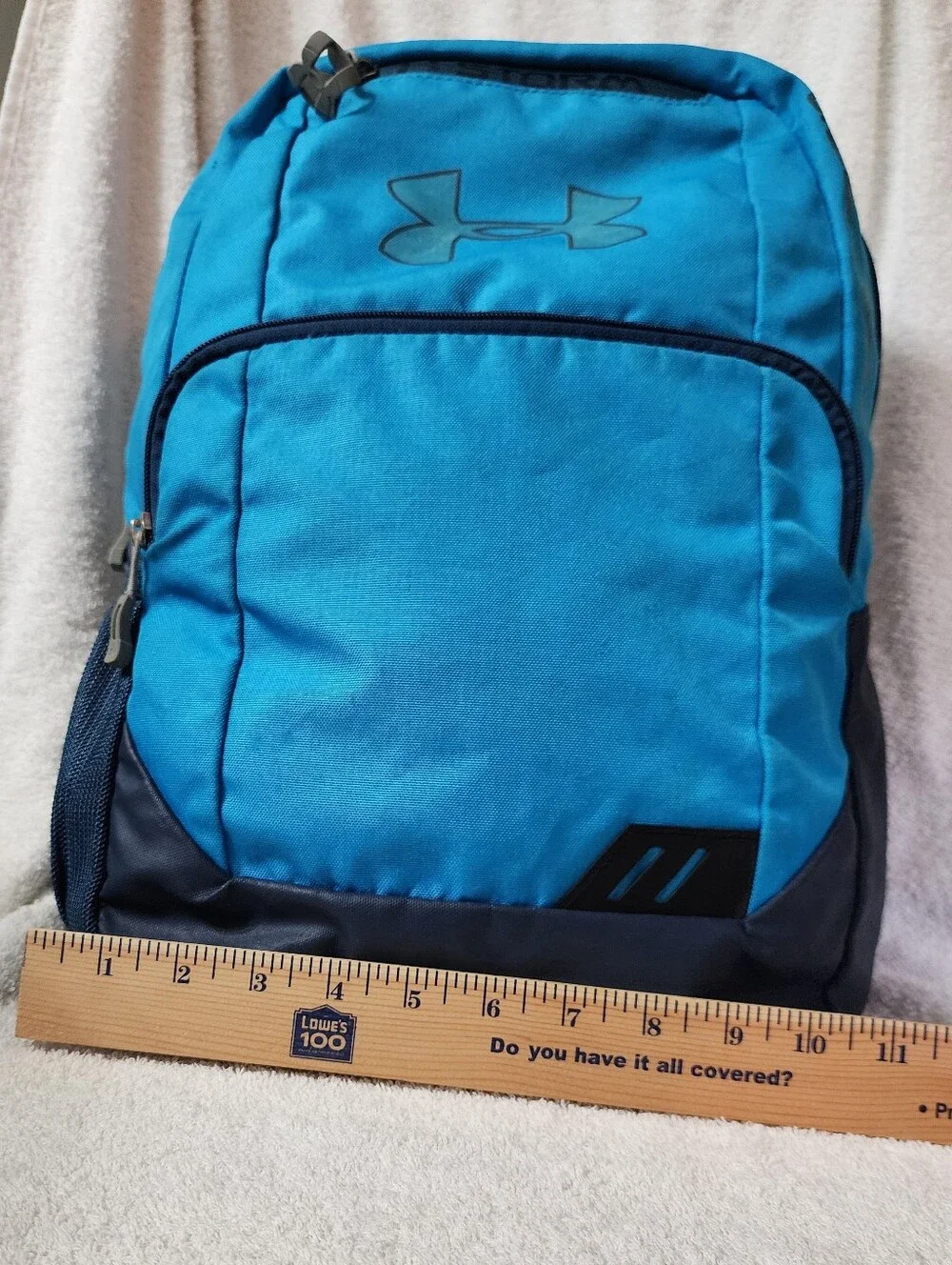 M.169- Under Armour Storm Backpack, blue teal, USED